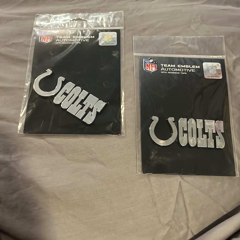 Colts team Emblem automotive with adhesive tape